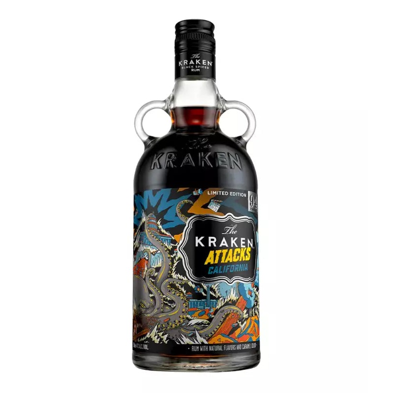 Kraken Attacks California Black Spiced Rum 750mL