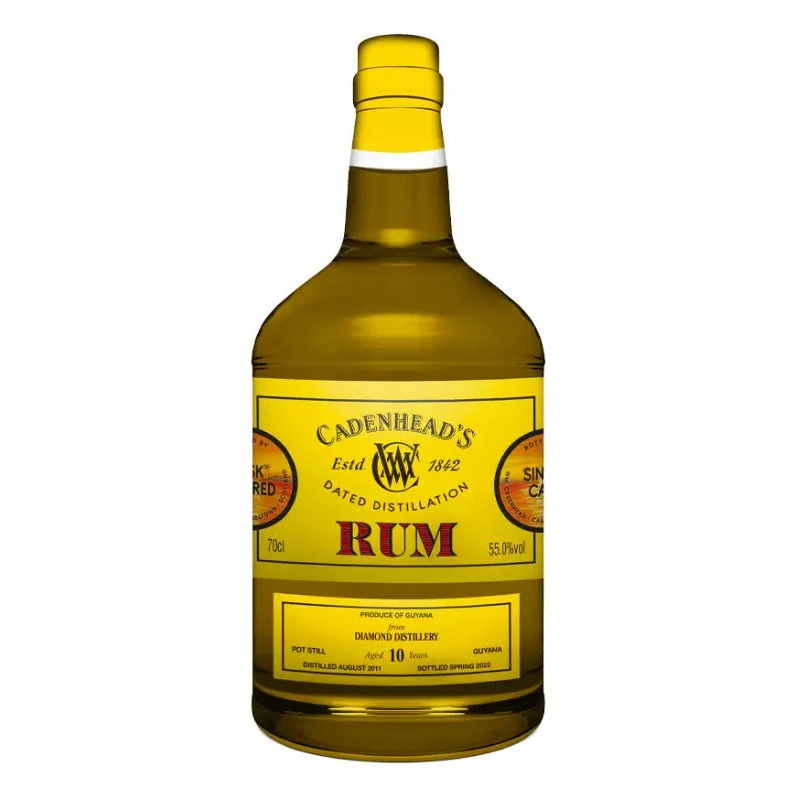 WM Cadenhead's 10 Year Rum Diamond Distillery 700mL