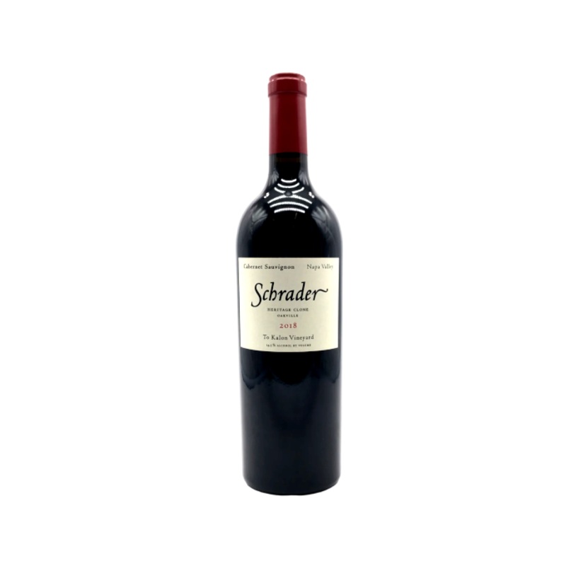 Schrader Heritage Clone To Kalon Cabernet Sauv 2018 750ml (No Barcode)