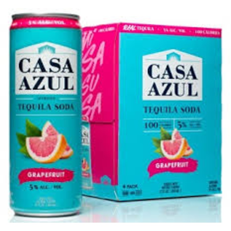 Casa Azul Grapefruit Tequila Soda 4pk