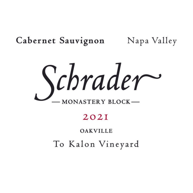 SCHRADER CAB SAUV MONASTERY BLOC21