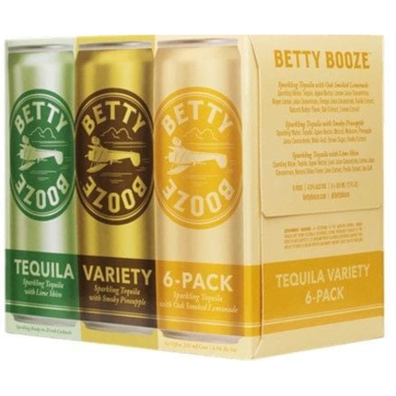 BETTY BOOZE SPARKLING TEQUILA VARIETY 6PK C/O