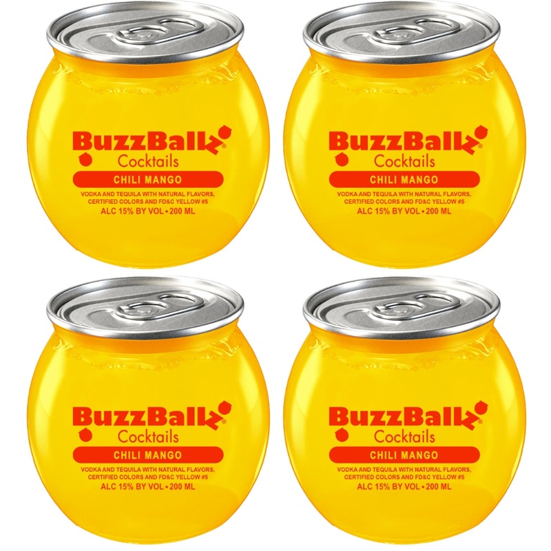 Buzzballz Chili Mango Pre-Mixed Cocktails 4-Pack