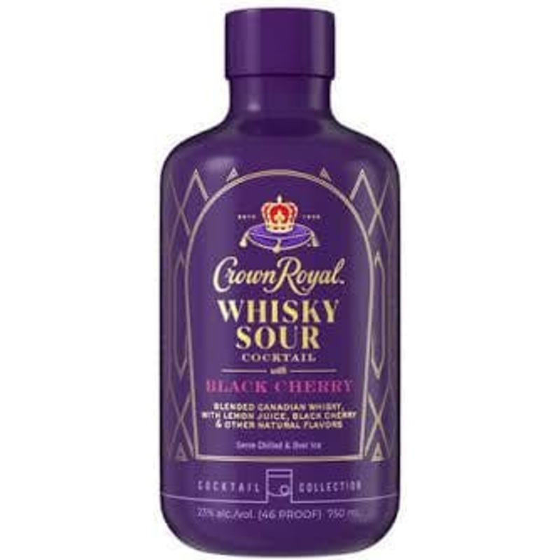 CROWN ROYAL WHISKEY SOUR BLACK CHERRY 750ML