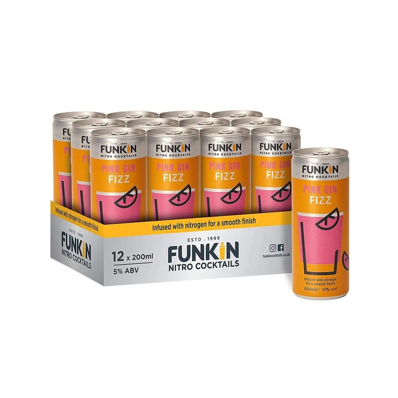 Funkin Nitro Pink Gin Fizz Can, 1 x 200 ml