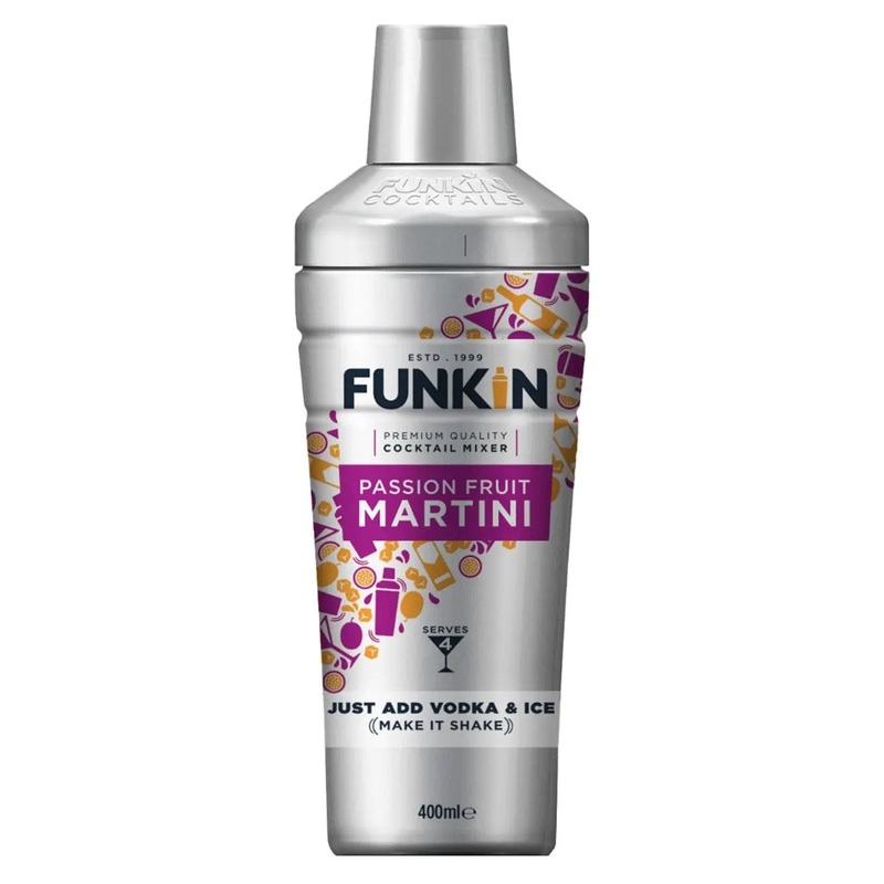 Funkin Passion Fruit Martini Cocktail Mixer Shaker, 400 ml