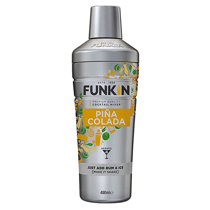 Funkin Pina Colada Cocktail Mixer Shaker, 400 ml