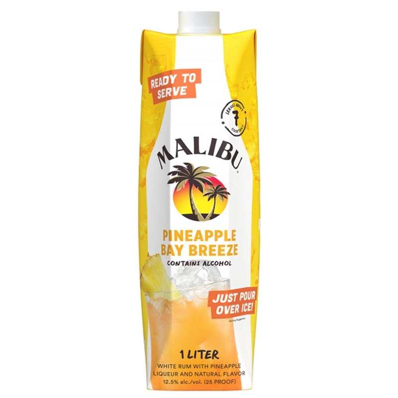 MALIBU COCKTAILS PINEAPPLE BAY BREEZE 1L