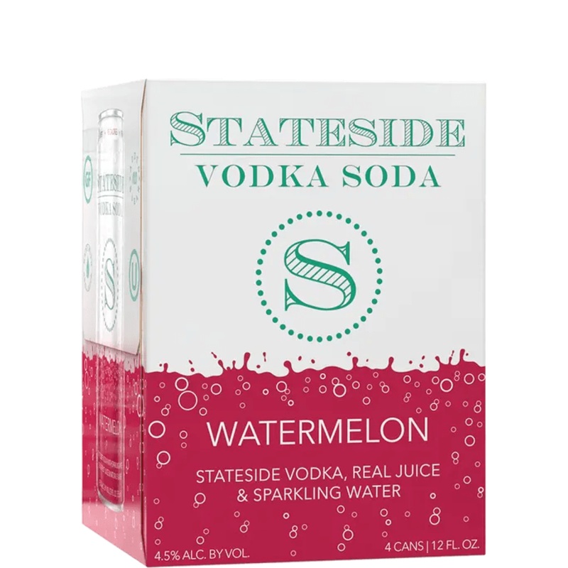 STATESIDE VODKA SODA WATERMELON 4PK