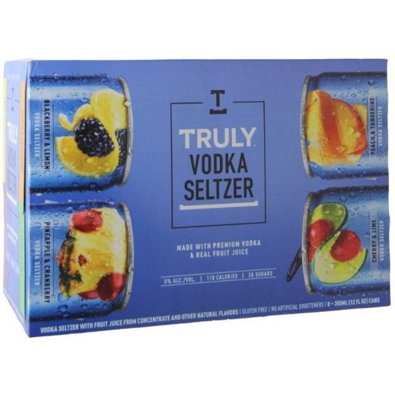 TRULY Vodka Hard Seltzer Variety 8 Pack 355ml