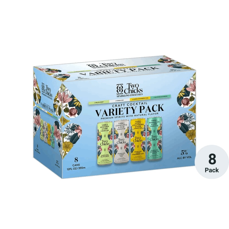 TWO CHICKS CRAFT COCKTAIL VARIETY 8PK