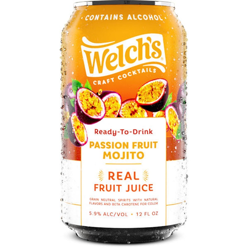 Welch's Craft Cocktails Passion Fruit Mojito Ready-To-Drink 4-Pack
