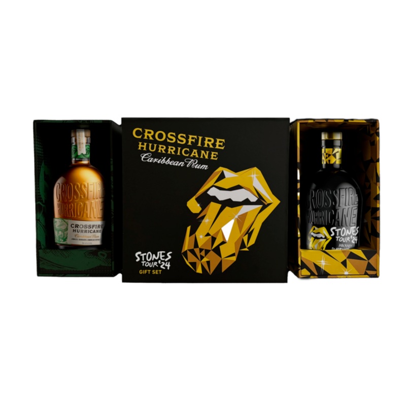 CROSSFIRE HURRICANE RUM GIFT SET2P