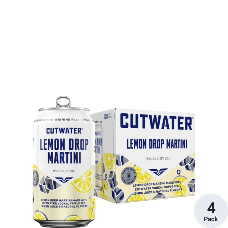 Cutwater Lemon Drop Martini 12oz 4pack Cans