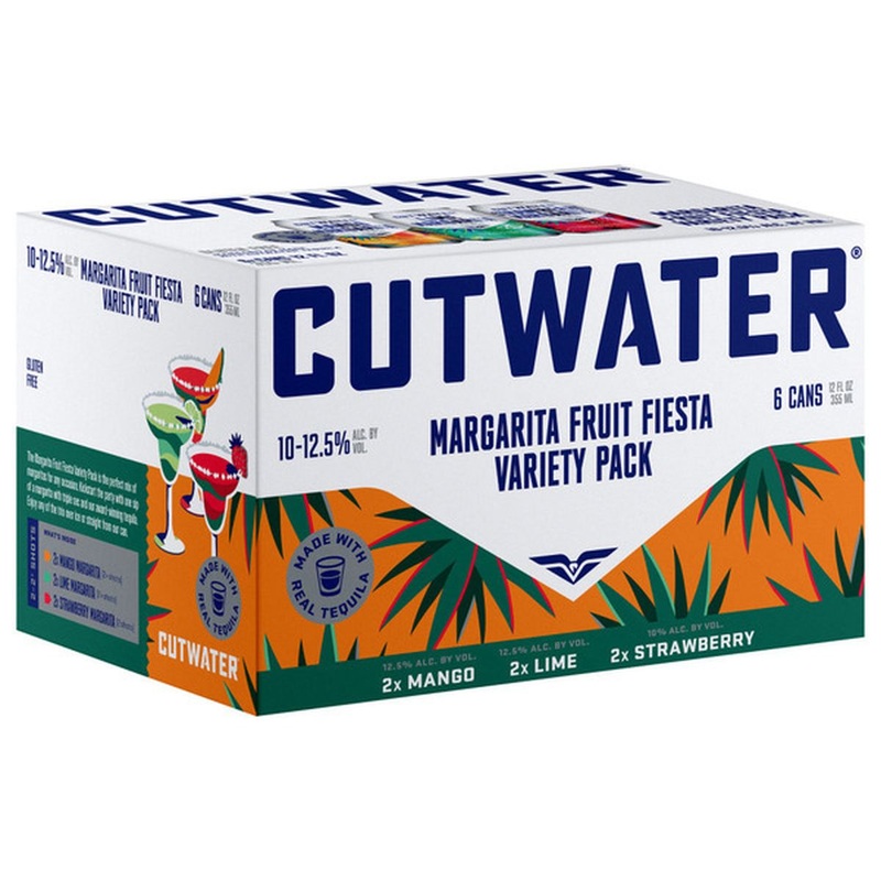 Cutwater Margarita Fruit Fiesta Variety Pack 12oz 6pack Cans