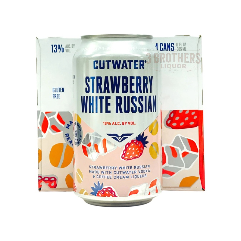 Cutwater Strawberry White Russian 12oz 4pack Cans