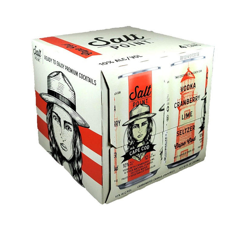 Salt Point Cape Cod Canned Cocktails 12oz 4 Pack Cans