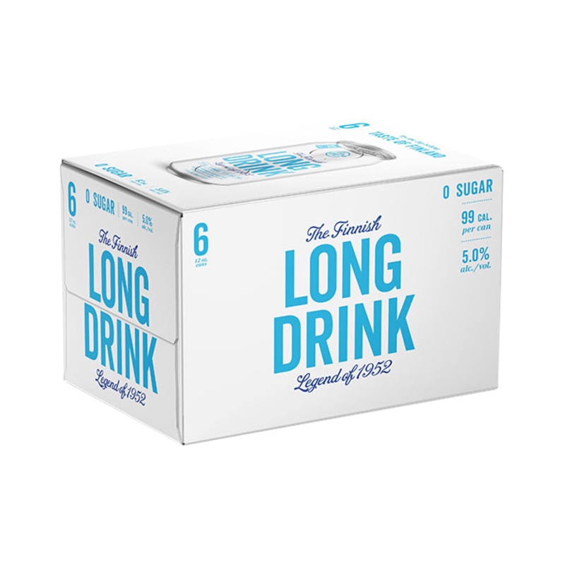 The Finnish Long Drink Zero Sugar 355ml 6-Pack Can