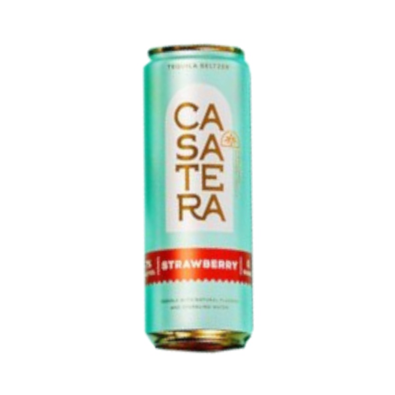 Casatera Strawberry Tequila Seltzer 355ml Single Can