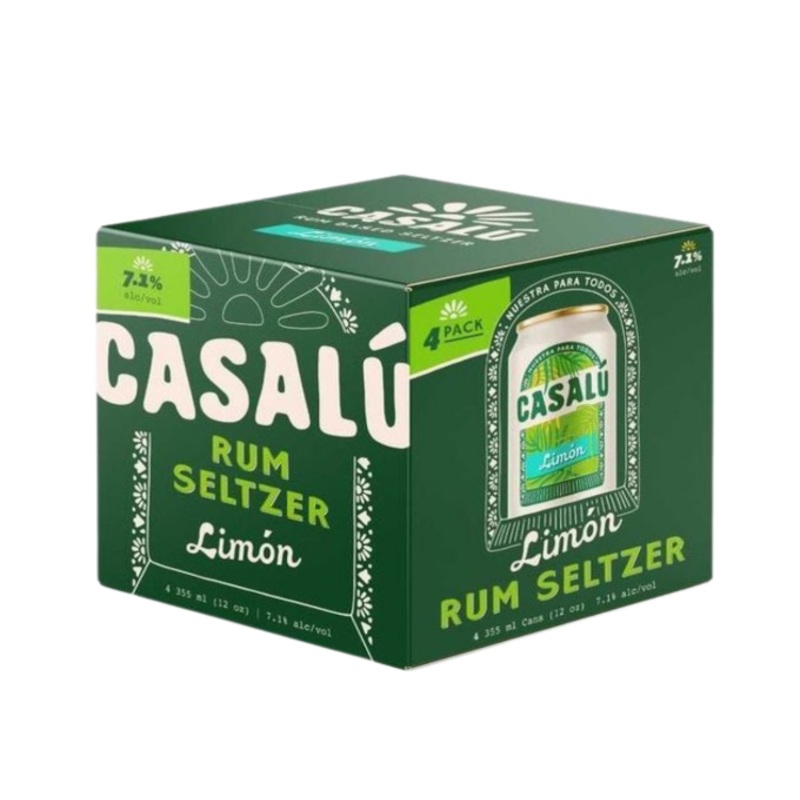 Casalu Limon Rum Seltzer 12oz 4-Pack Can