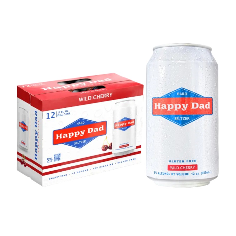 Happy Dad Hard Seltzer Wild Cherry 12oz 12-Pack Can