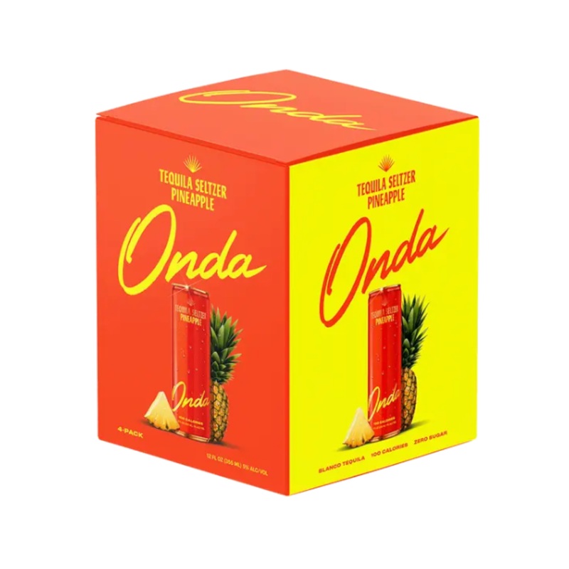 Onda Sparkling Pineapple 12oz 4-Pack Can