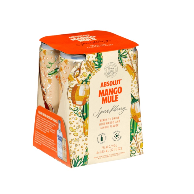 Absolut Mango Mule 12oz 4-Pack Can
