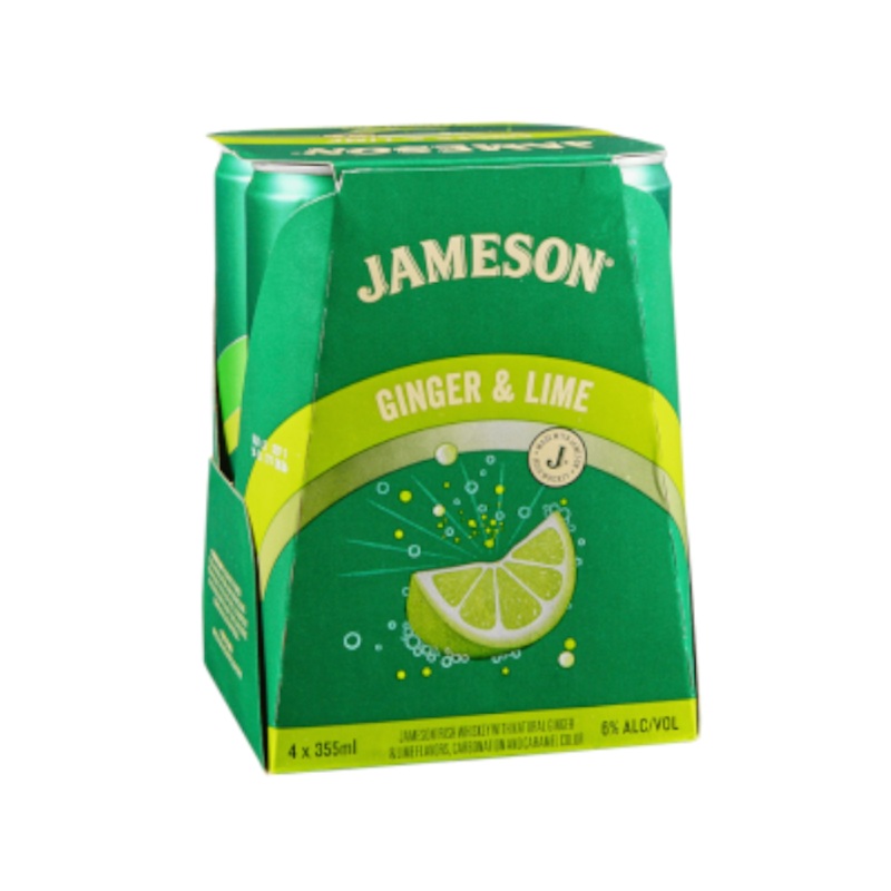 Jameson Ginger & Lime 12oz 4-Pack Can