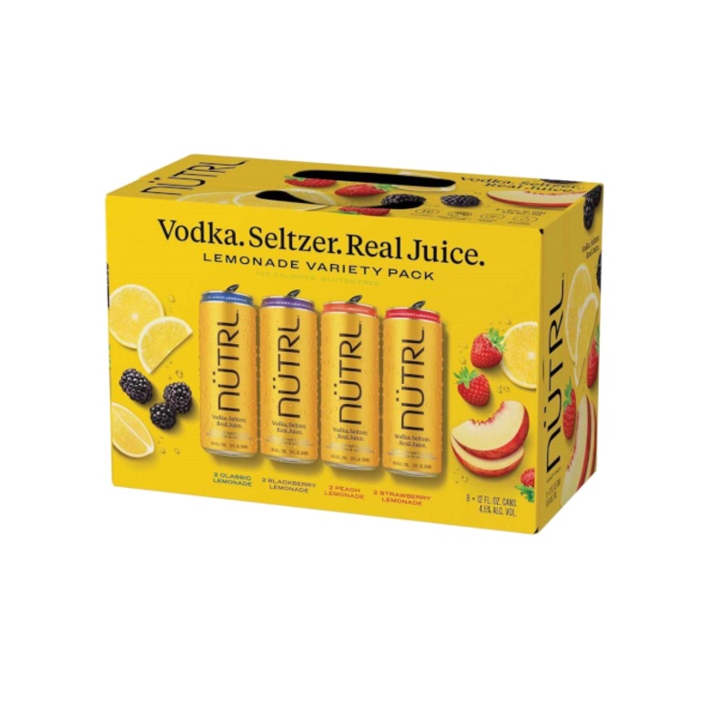 Nutrl Lemonade Hard Seltzer Variety Pack 12oz 8-Pack Can