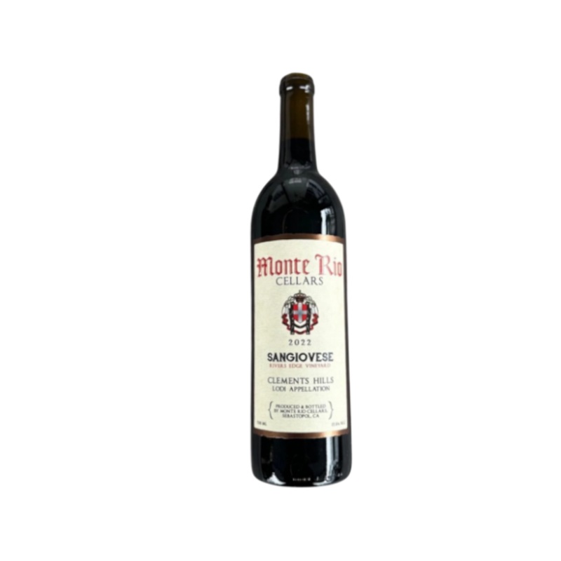 Monte Rio Cellars Rivers Edge Sangiovese 2022 750ml (No Barcode)