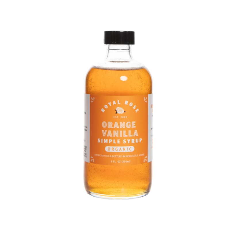 Royal Rose Orange Vanilla Syrup 8oz Bottle