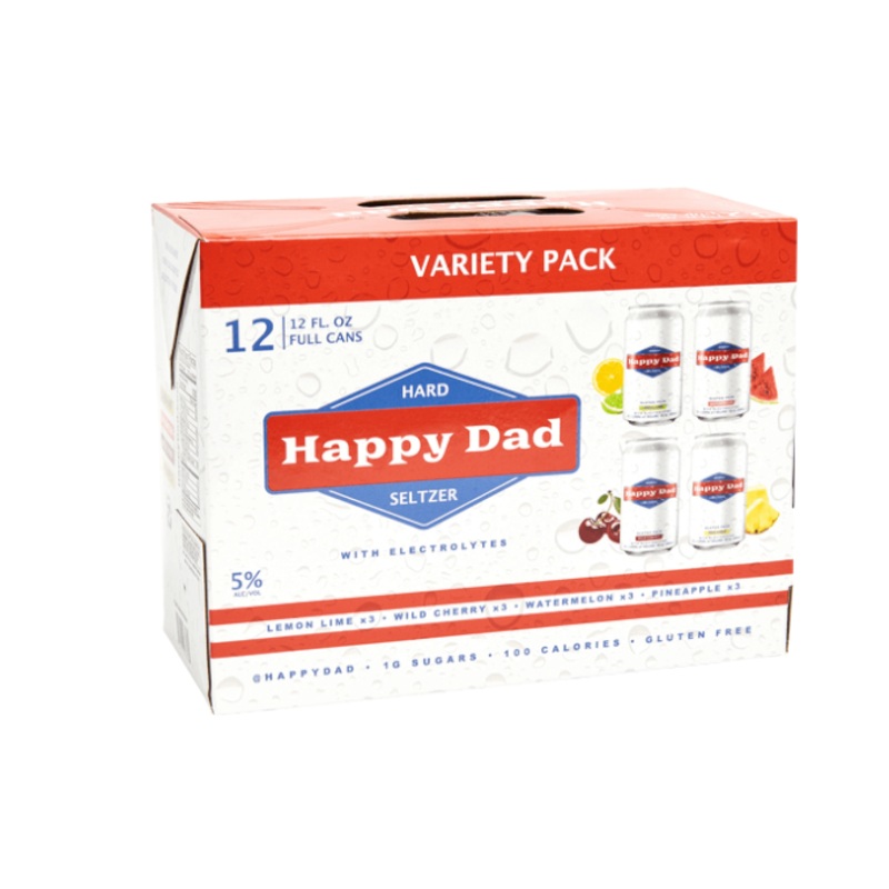 Happy Dad Hard Seltzer Variety 12oz 12-Pack Can