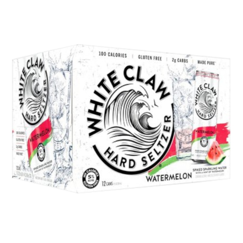 White Claw Hard Seltzer Watermelon 12oz 12-Pack Can