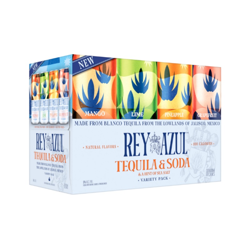 Rey Azul Tequila & Soda Variety 12oz 8-Pack Can