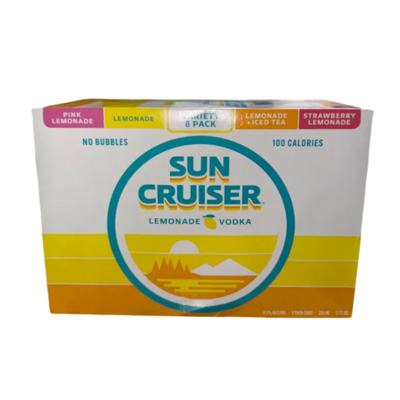 Sun Cruiser Lemonade Vodka Variety Pack 12oz 8-Pack Can