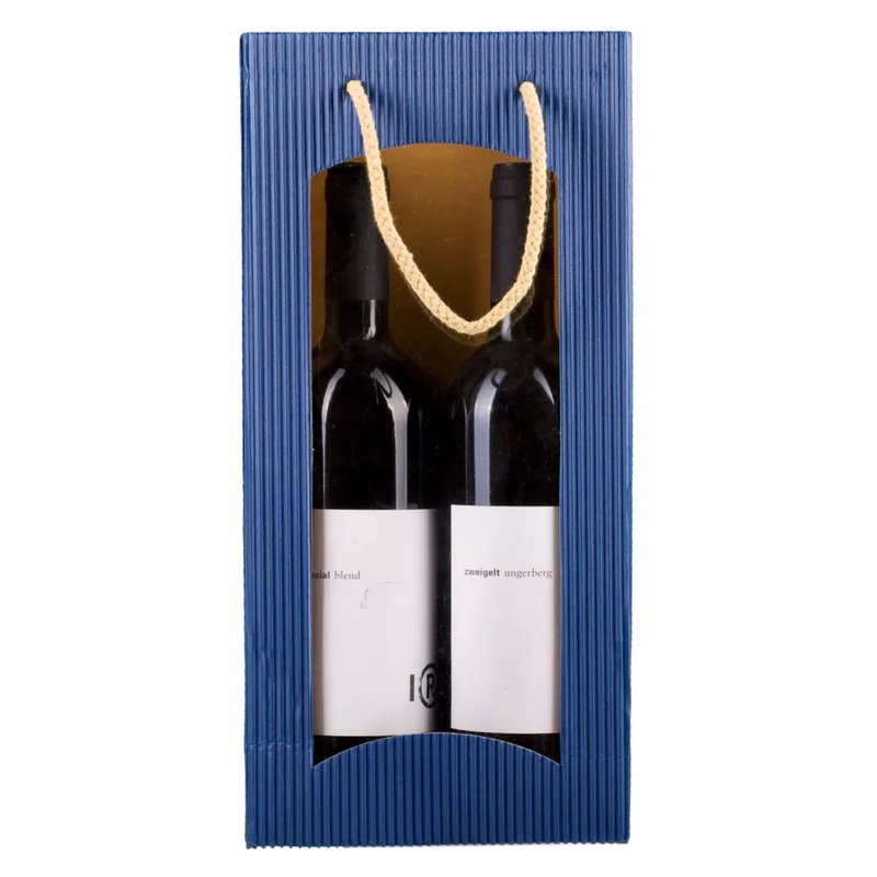 Carrying cord dark blue wave with window 2-pack