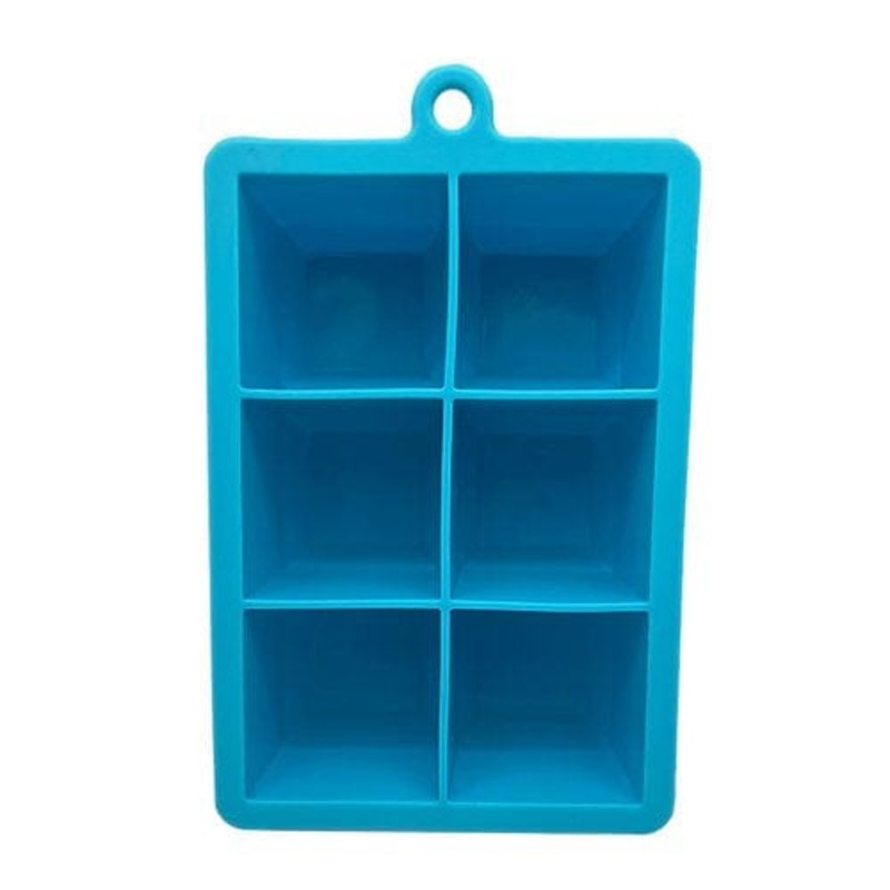KOLORAE SILICONE ICE TRAY 6 CUBES ASSORTED COLORS