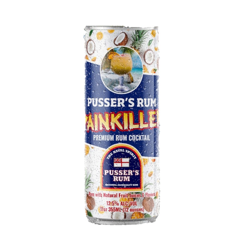 Pussers Rum Painkiller Premium RTD 12oz 4-Pack Can