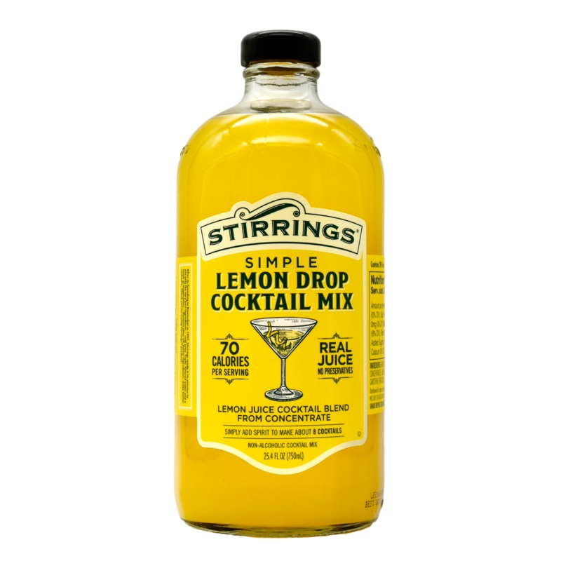 Stirrings Lemon Drop Cocktail Mix 750ml