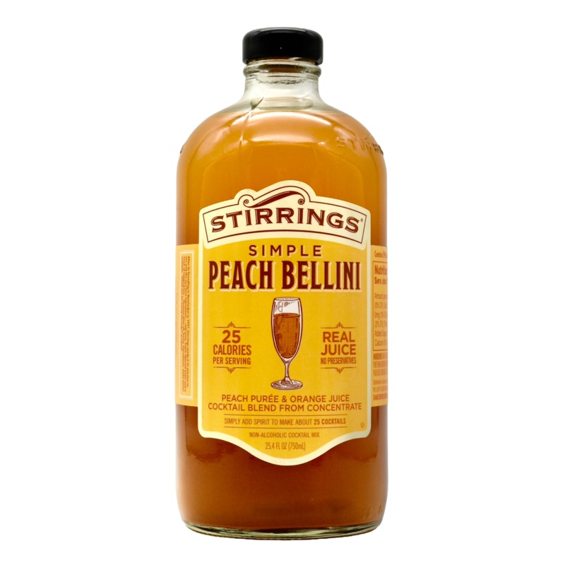 Stirrings Peach Cocktail Mix 750ml