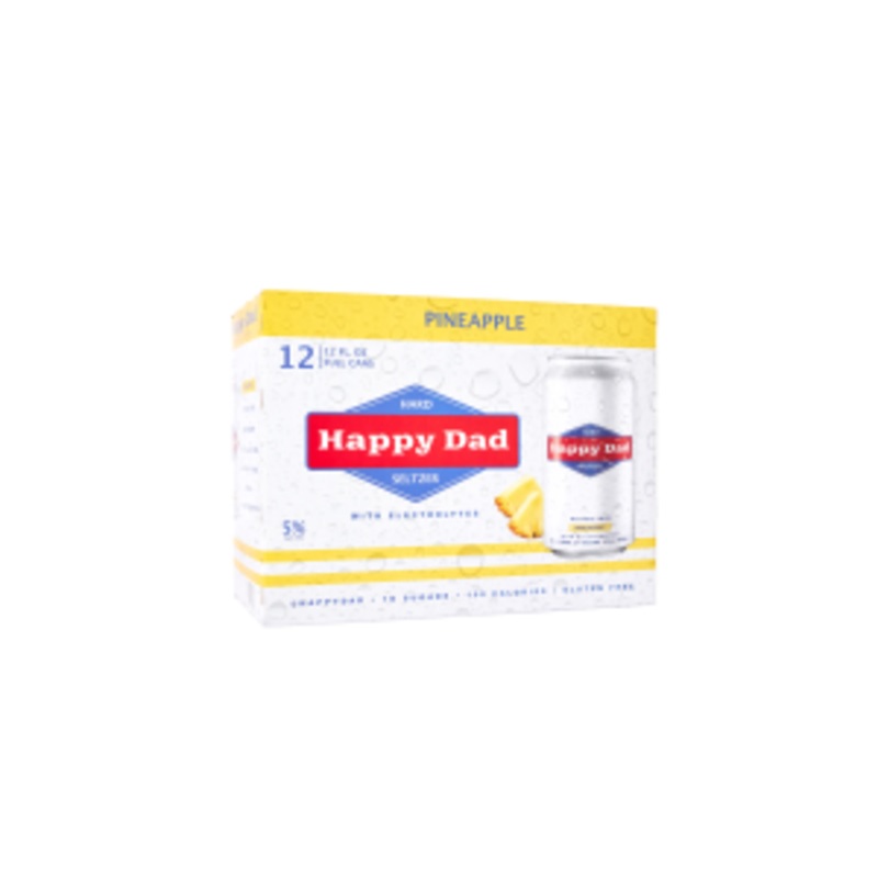Happy Dad Hard Seltzer Pineapple