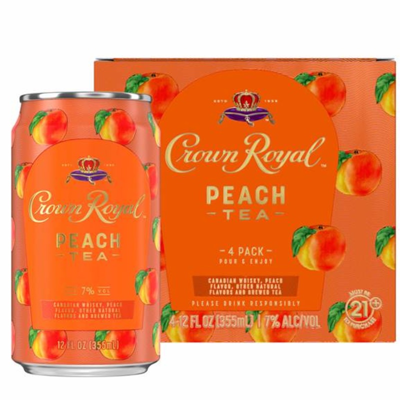Crown Royal Peach Tea Cans
