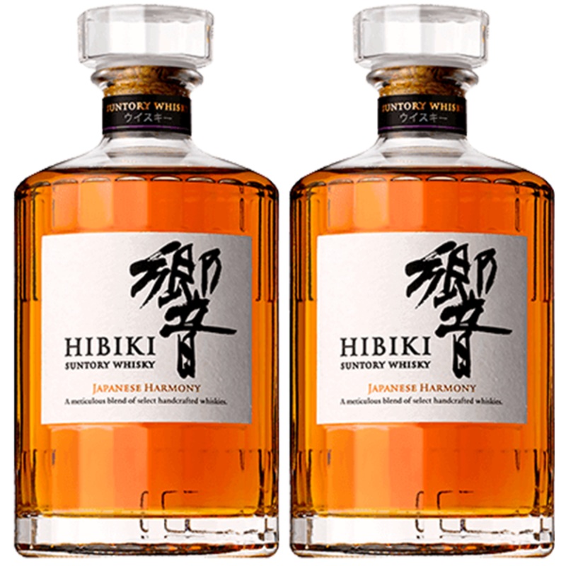 2 Hibiki Suntory Japanese Whiskey Bundle