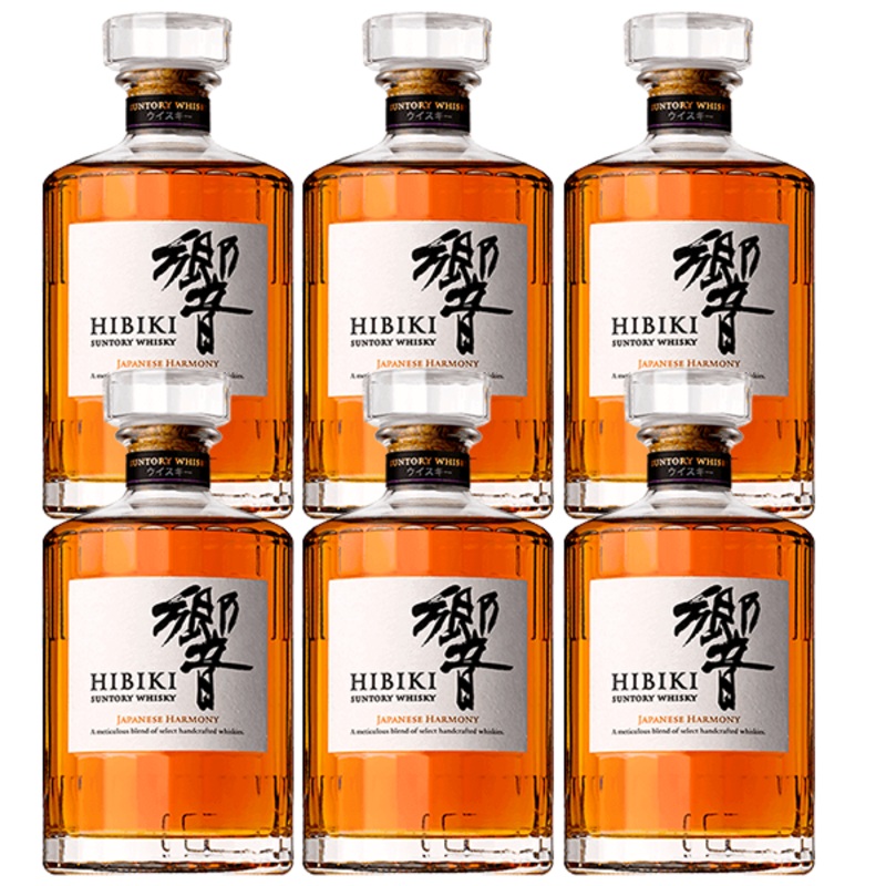6 Hibiki Suntory Japanese Whiskey Bundle