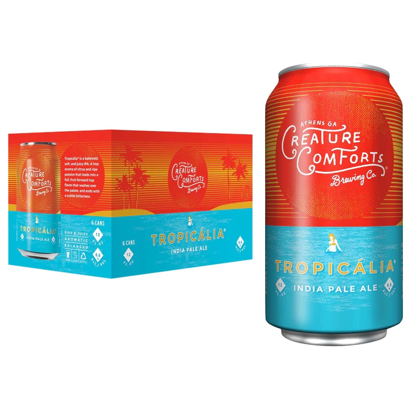 Creature Comforts Tropical IPA 16oz 4pack Cans