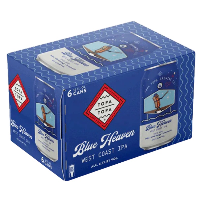 Topa Topa Blue Heaven West Coast IPA 12oz 6 Pack Cans