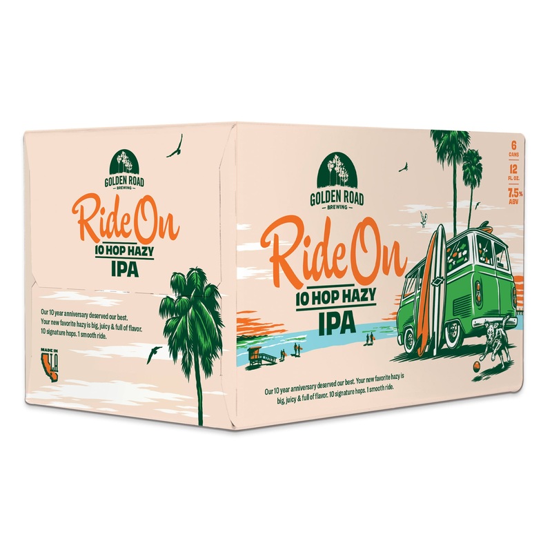 Golden Road Ride On 10 Hop Hazy 4x 6 Pack (12 oz Cans)