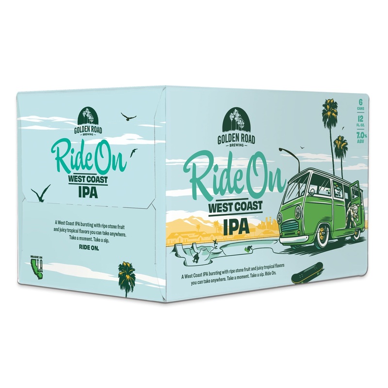 Golden Road Ride On West Coast IPA 4x 6 Pack (12 oz Cans)
