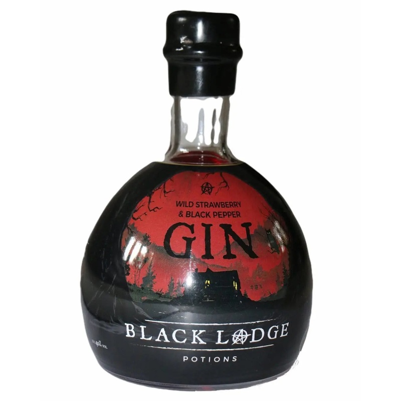 Black Lodge Potions Wild Strawberry & Black Pepper Gin, 70 cl