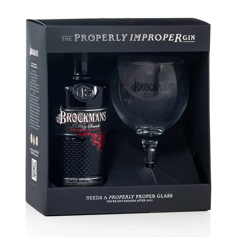 Brockmans Intensely Smooth Gin Gift Pack with Glass, 70 cl